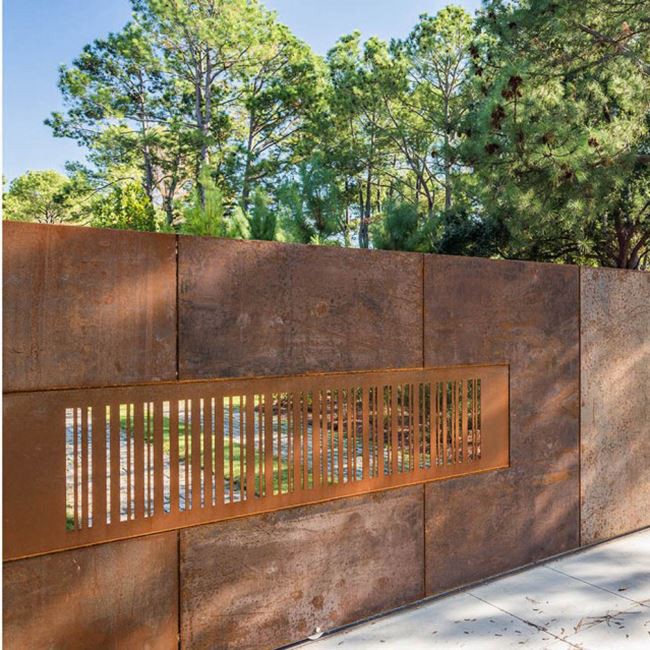 Pannelli di schermo per esterno in acciaio da giardino in acciaio corten