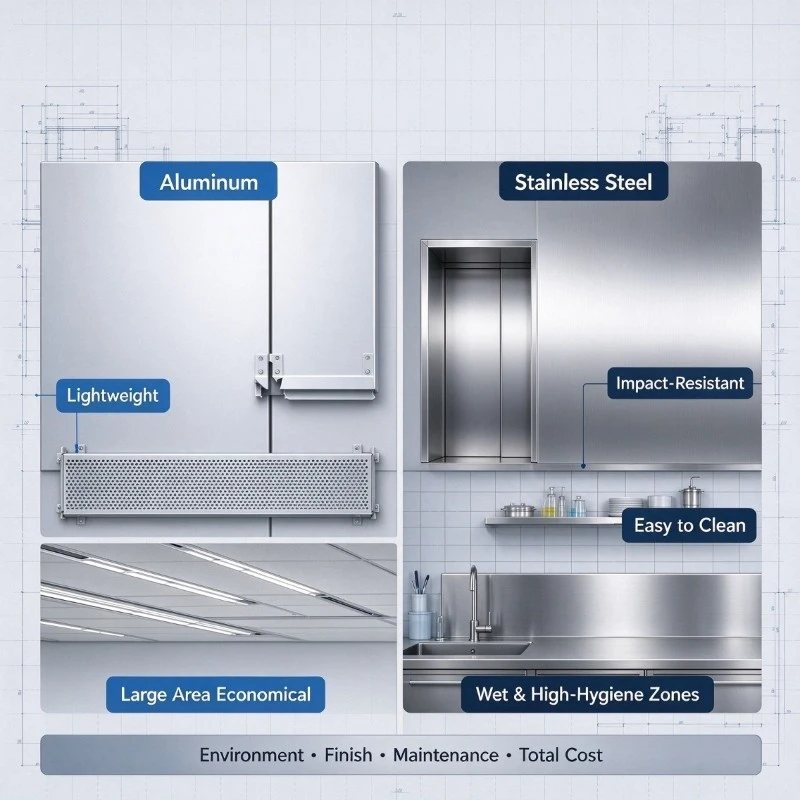 aluminum vs stainless steel interior panels aluminum vs stainless steel interior panels