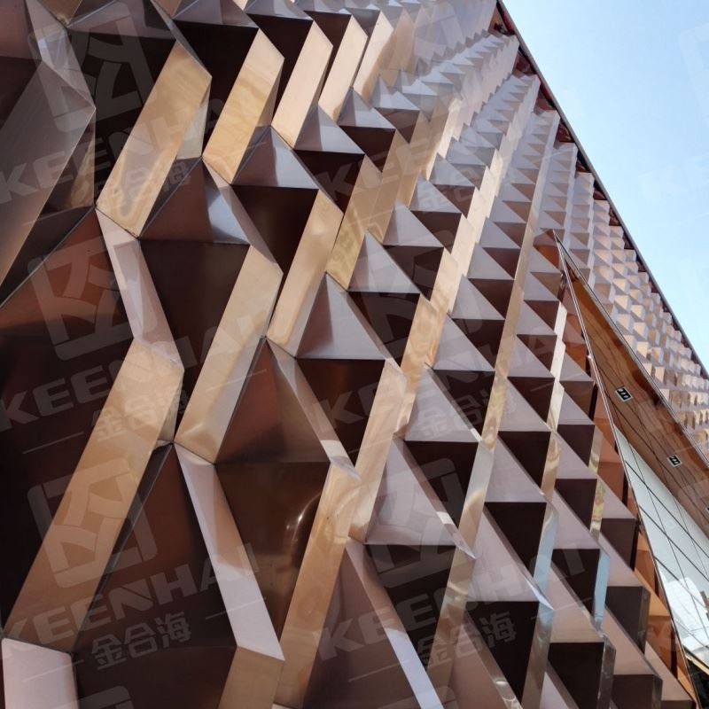 Pannello da parete moderno in alluminio 3D